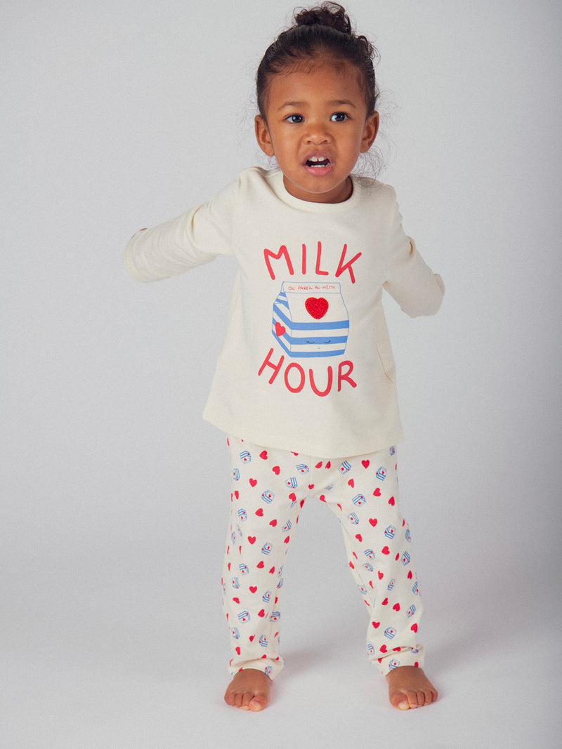 Pigiama "Milk Hour" per bambina
