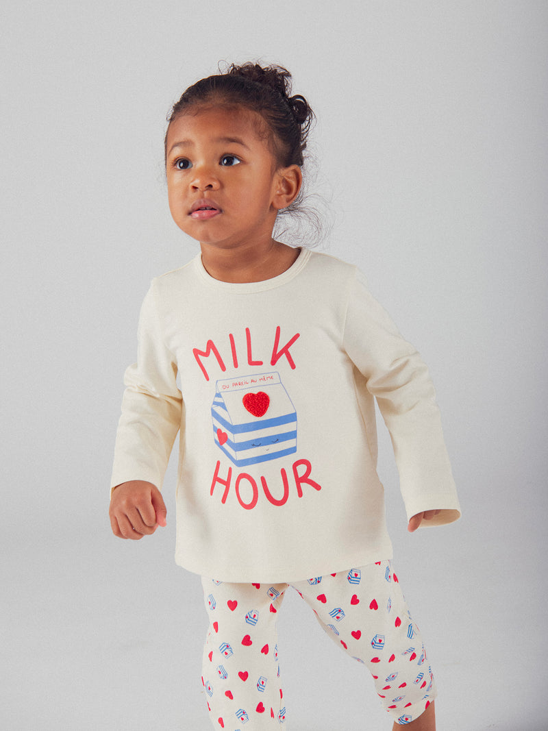 Pigiama "Milk Hour" per bambina