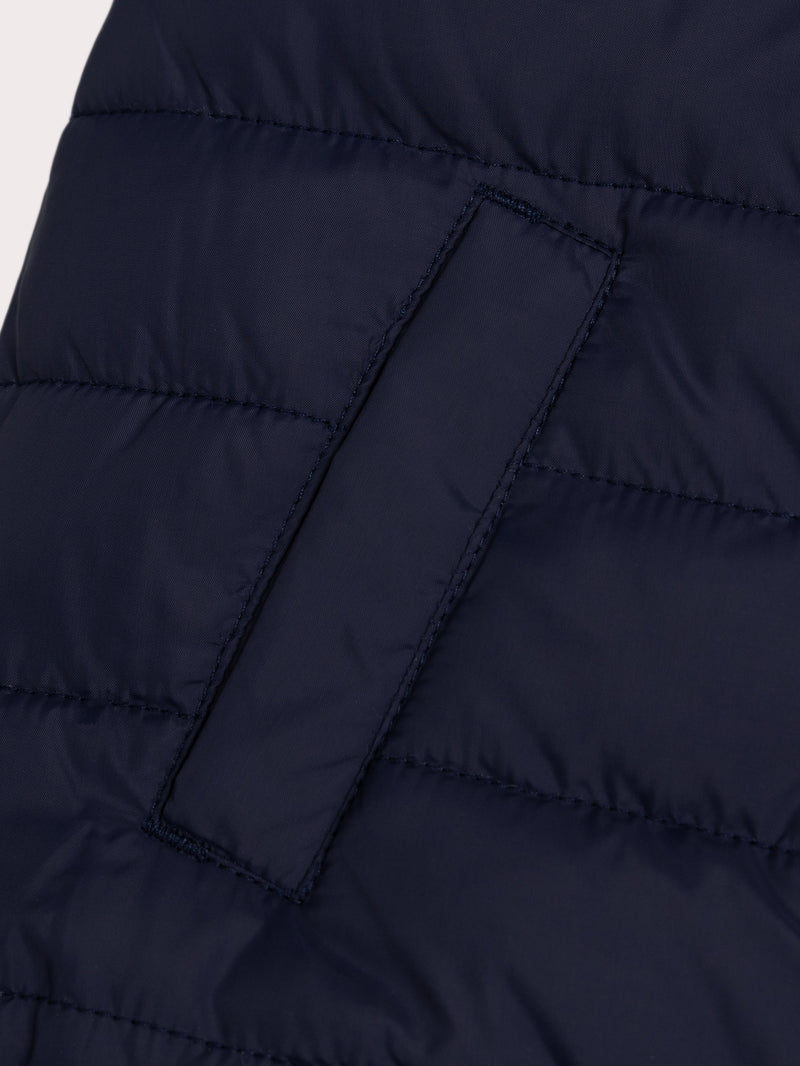 Gilet reversibile blu navy senza maniche