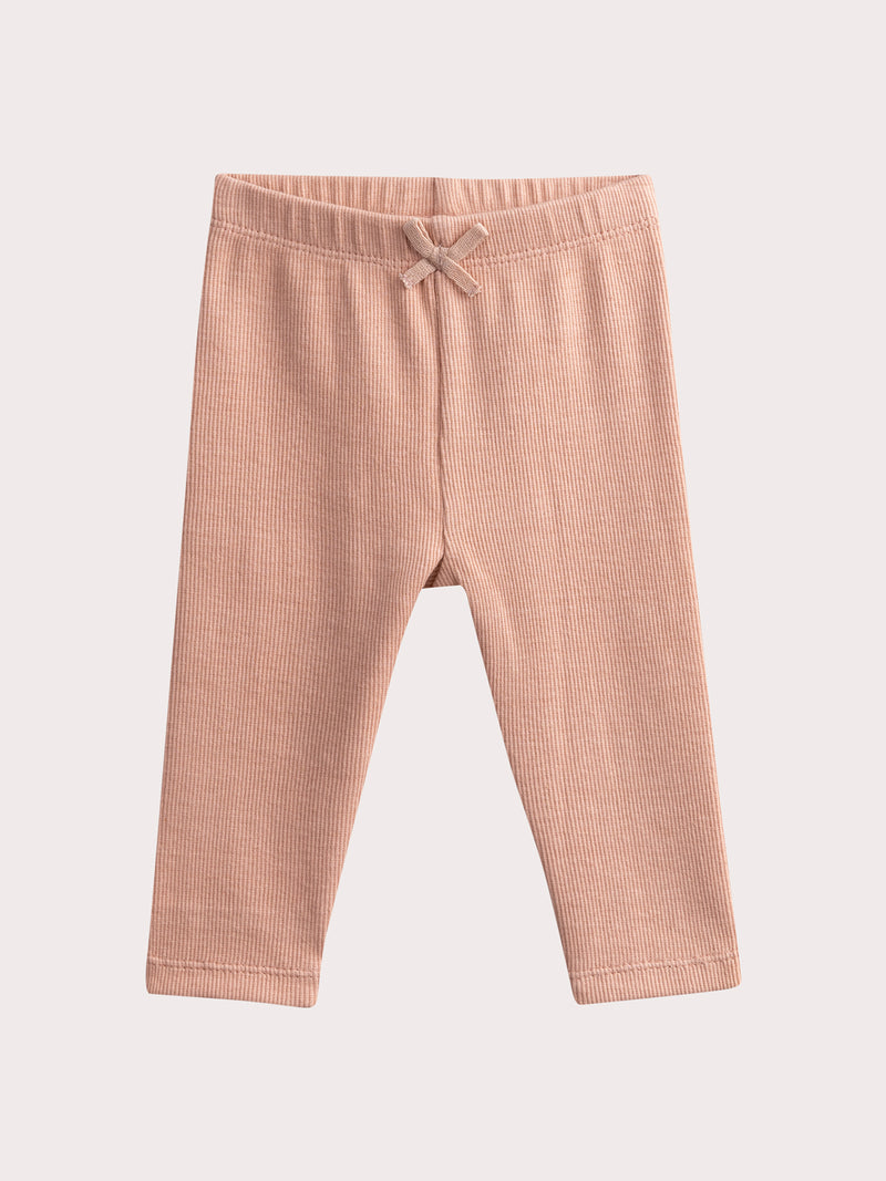 Completo rosa in gauze di cotone per bambina