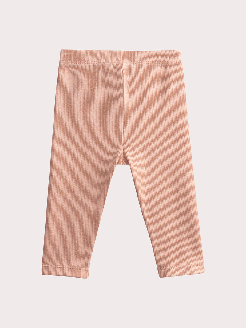 Completo rosa in gauze di cotone per bambina