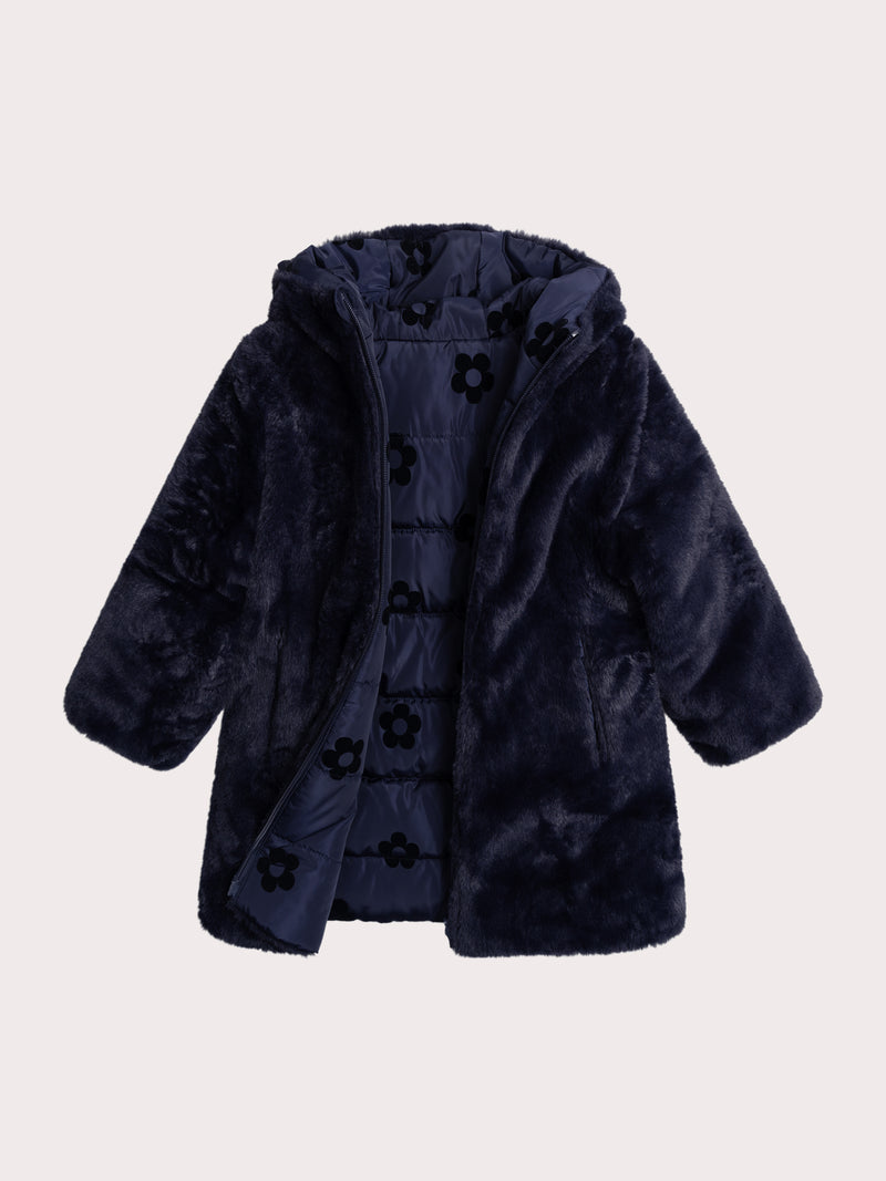 Cappotto Reversibile Blu Scuro