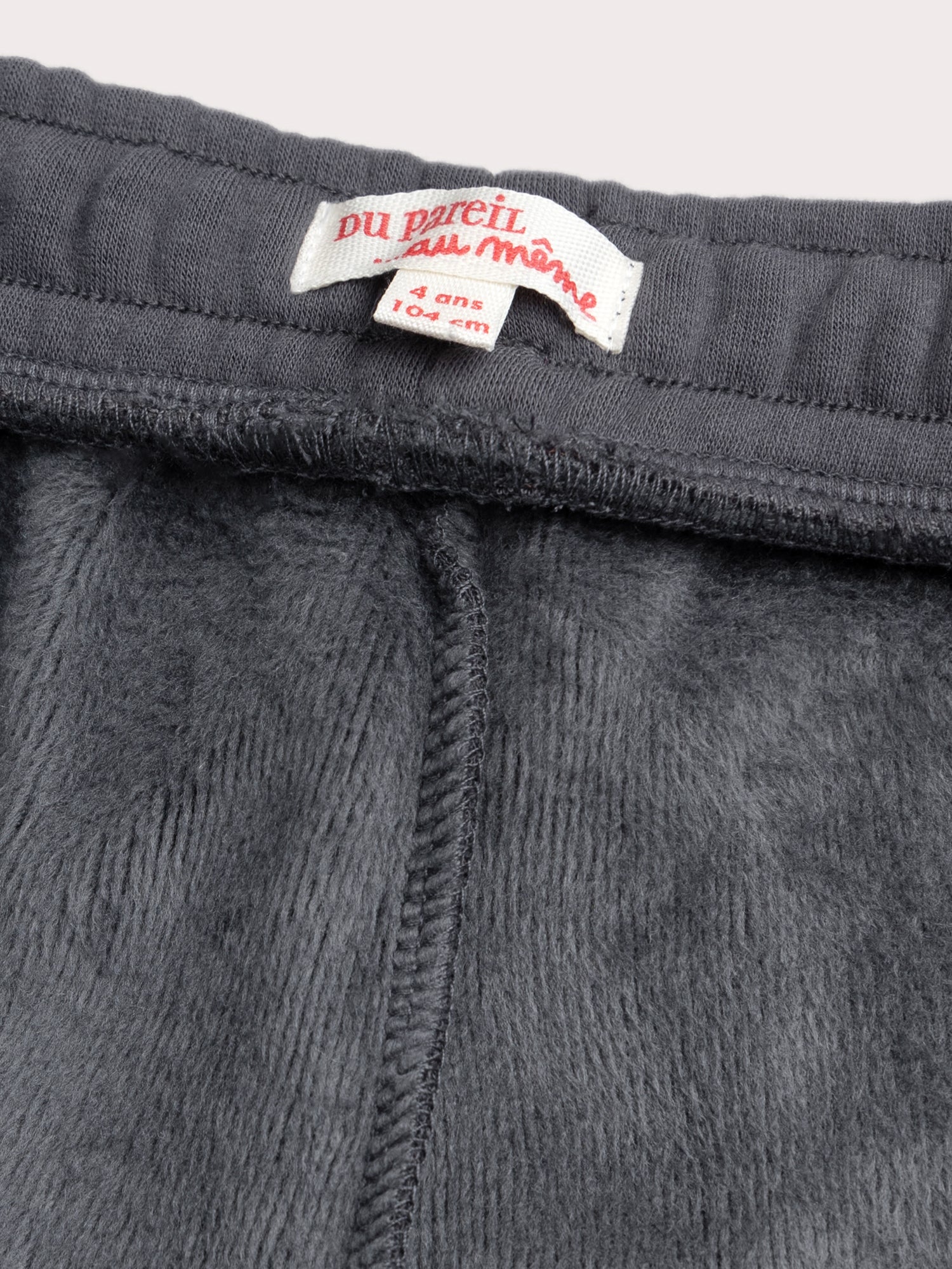 Jogging gris doublé chaud