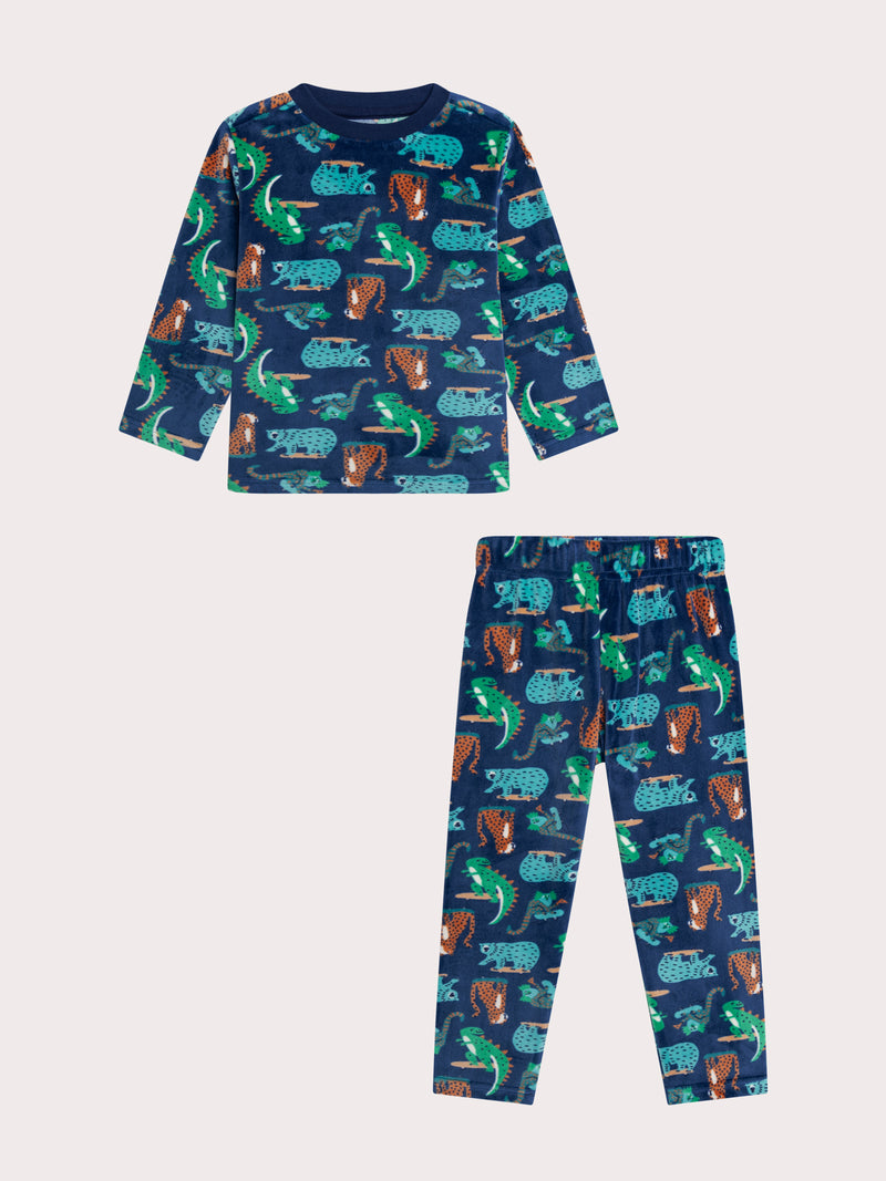 Pigiama animali sullo skate per bambino