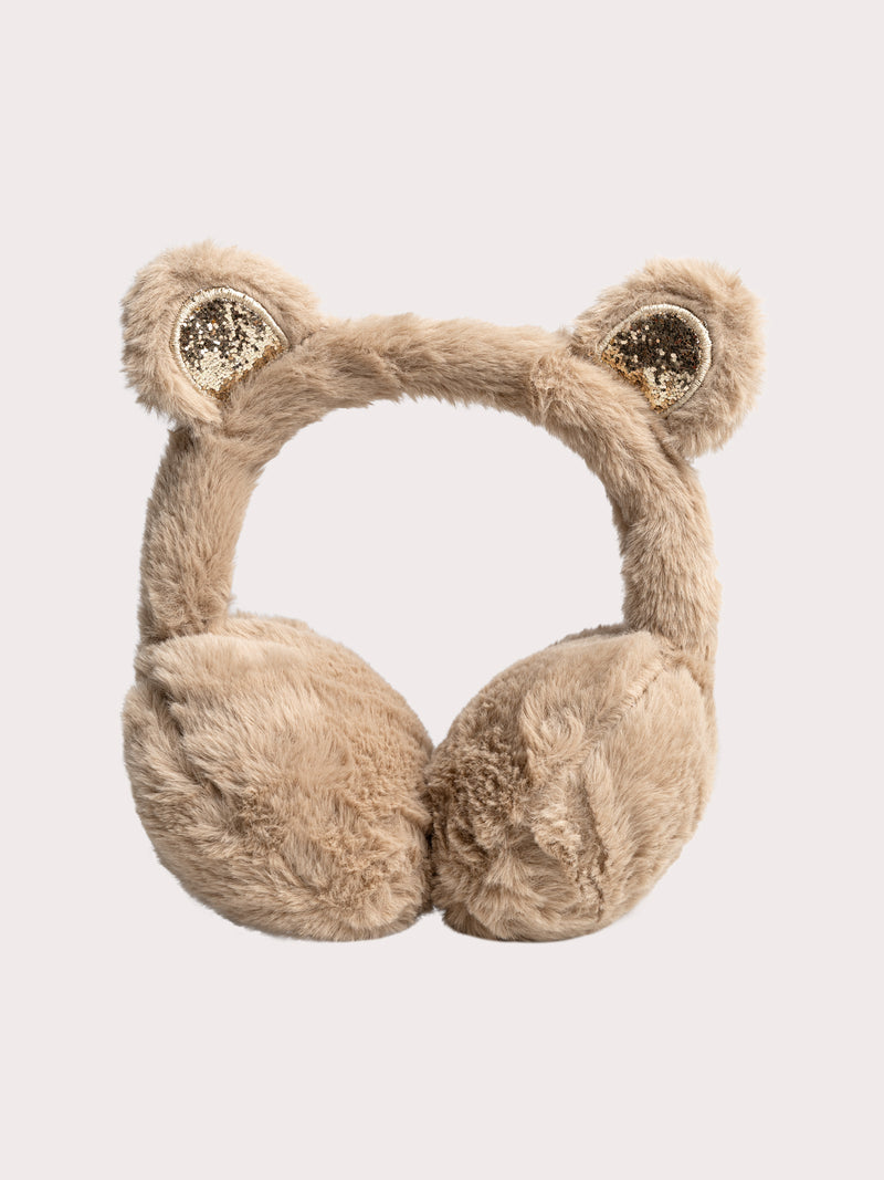 Cuffie in pelliccia finta per ragazze