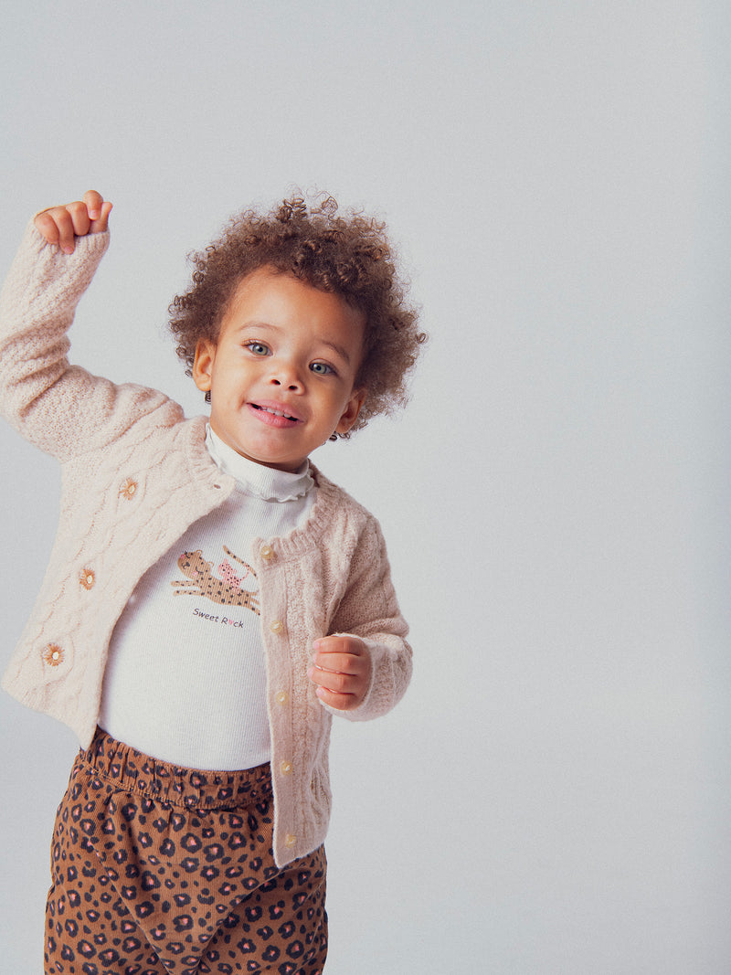 Cardigan chiné per bambina