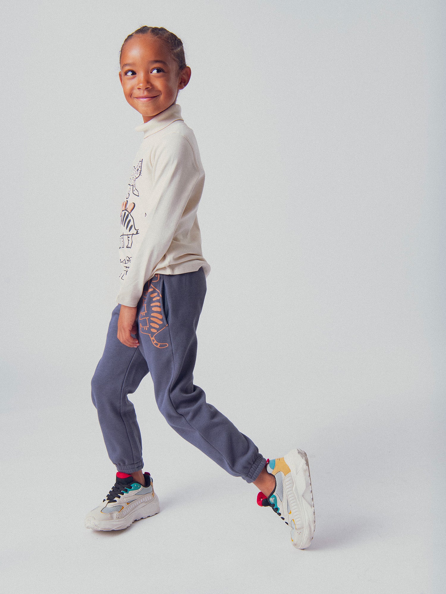 Jogging gris doublé chaud