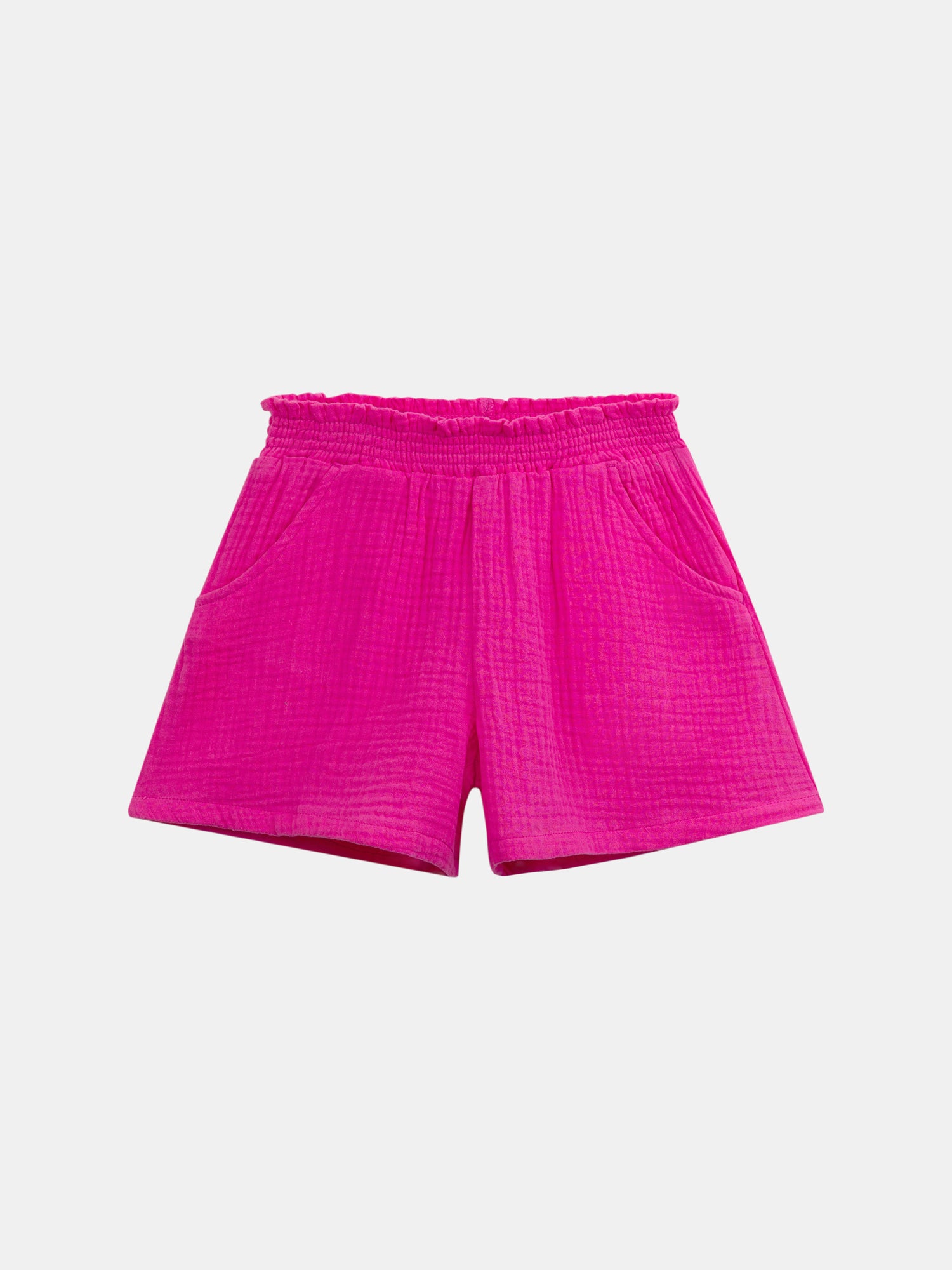 Short rose à poches pour fille