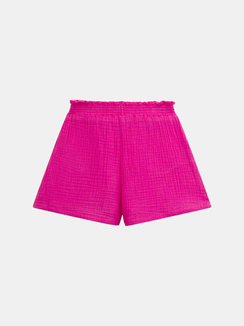 Short rosa con tasche per ragazze