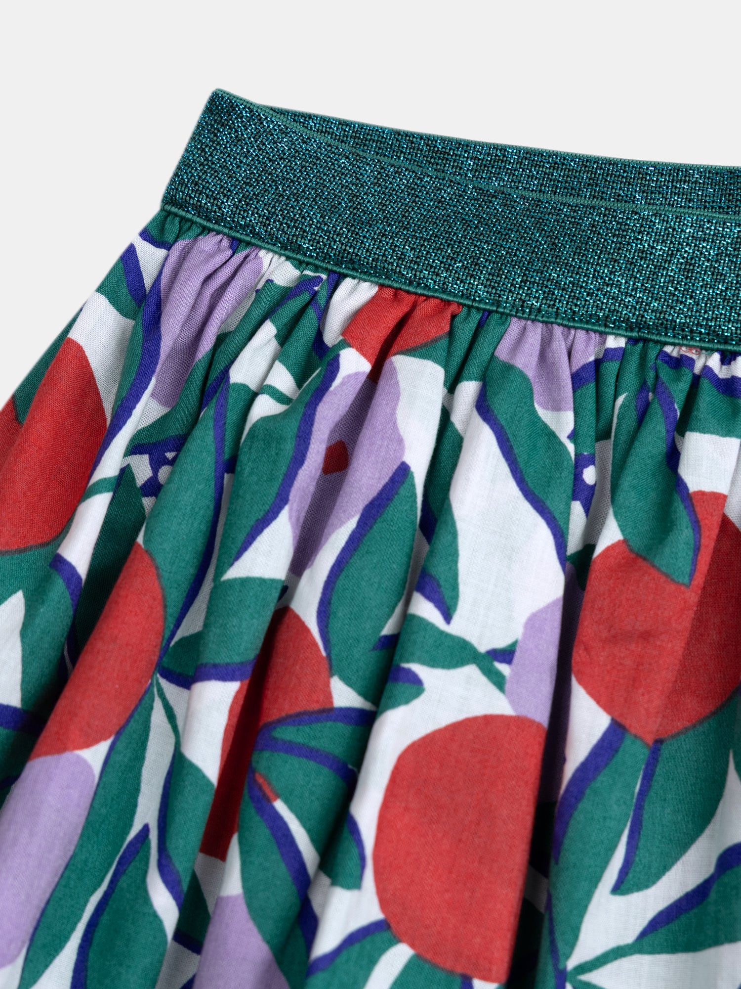 Gonna reversibile con stampa floreale per ragazze