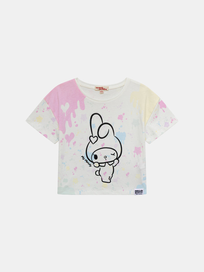 T-shirt bianca con stampa fotochromica
