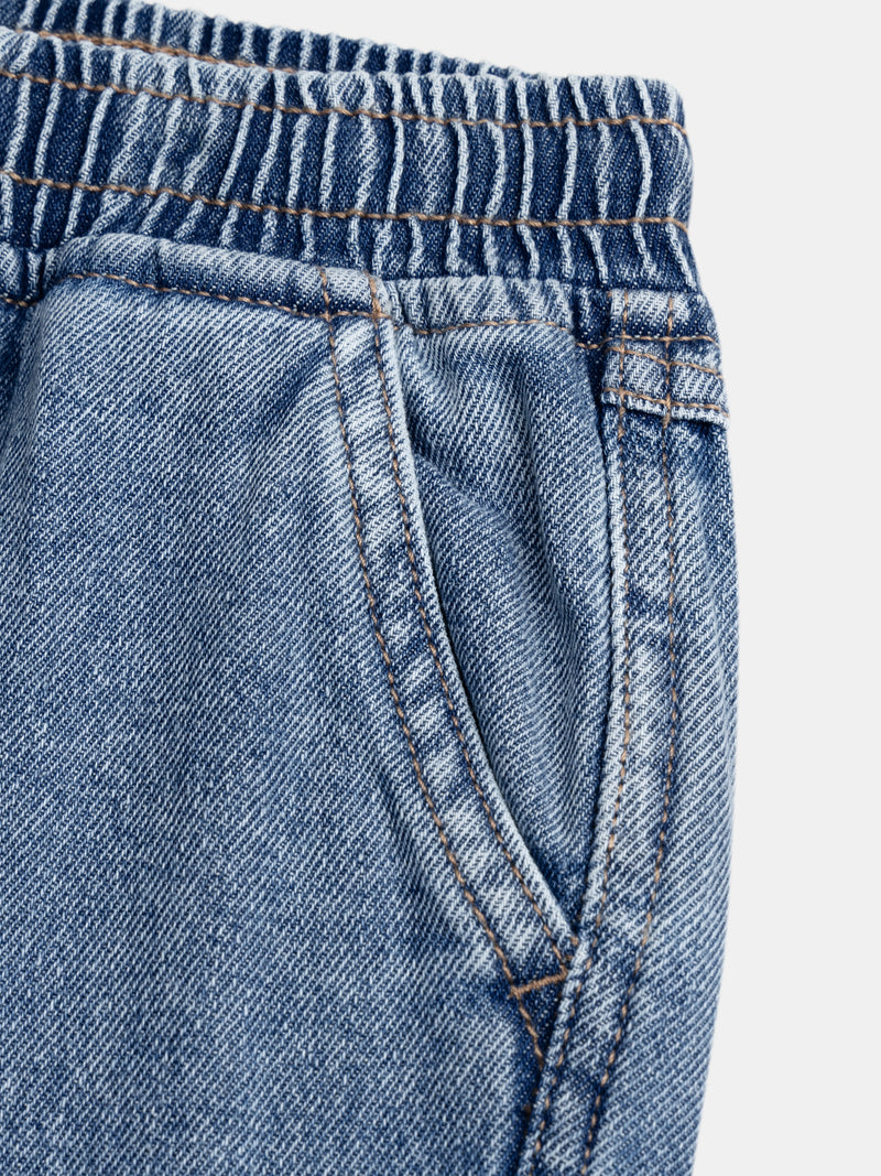 Pantaloni cargo in denim per ragazzi