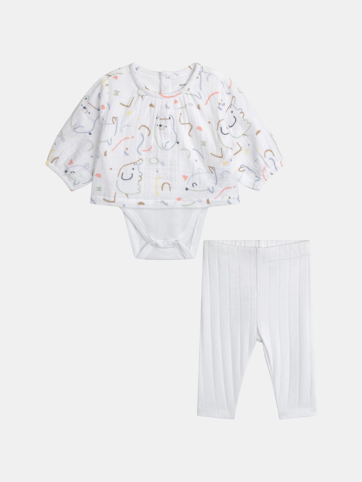 Ensemble body 2 en1 et legging mixte de naissance