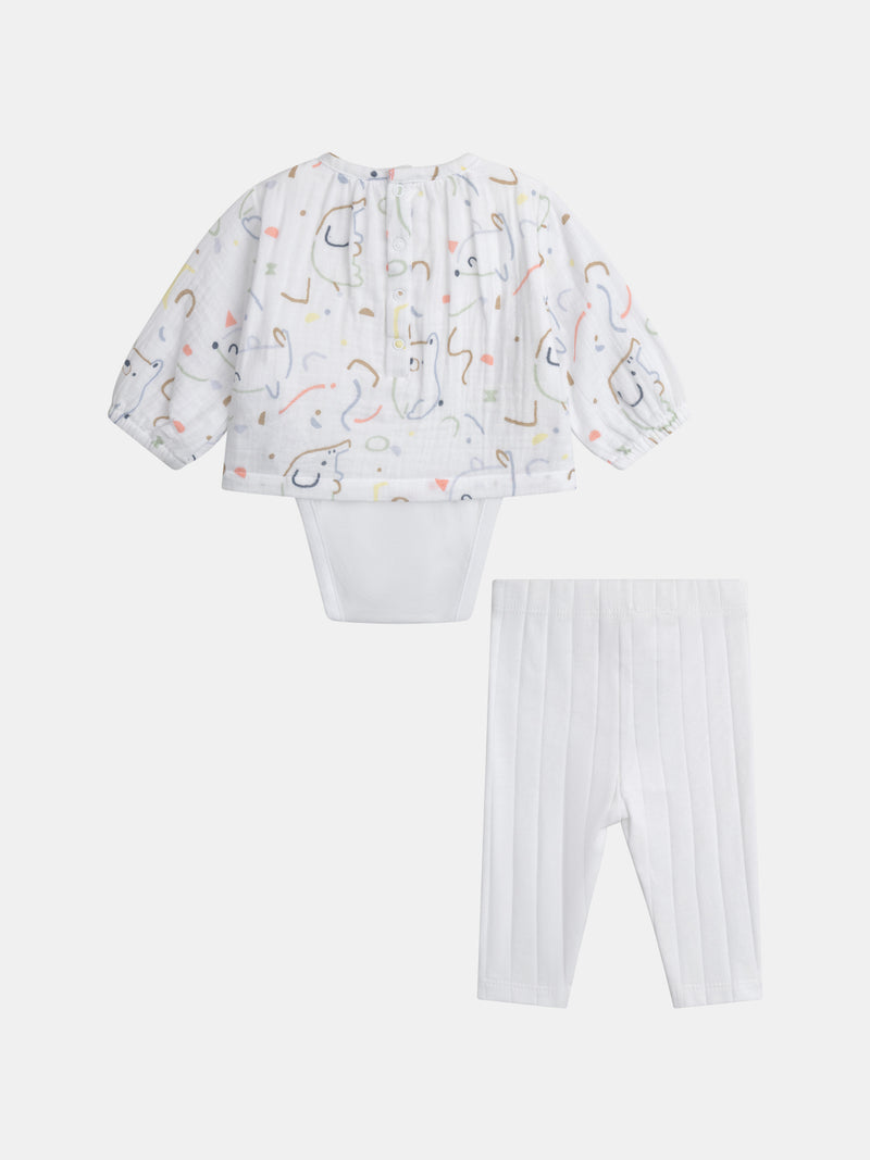 Set body 2 in 1 e leggings misti per neonati