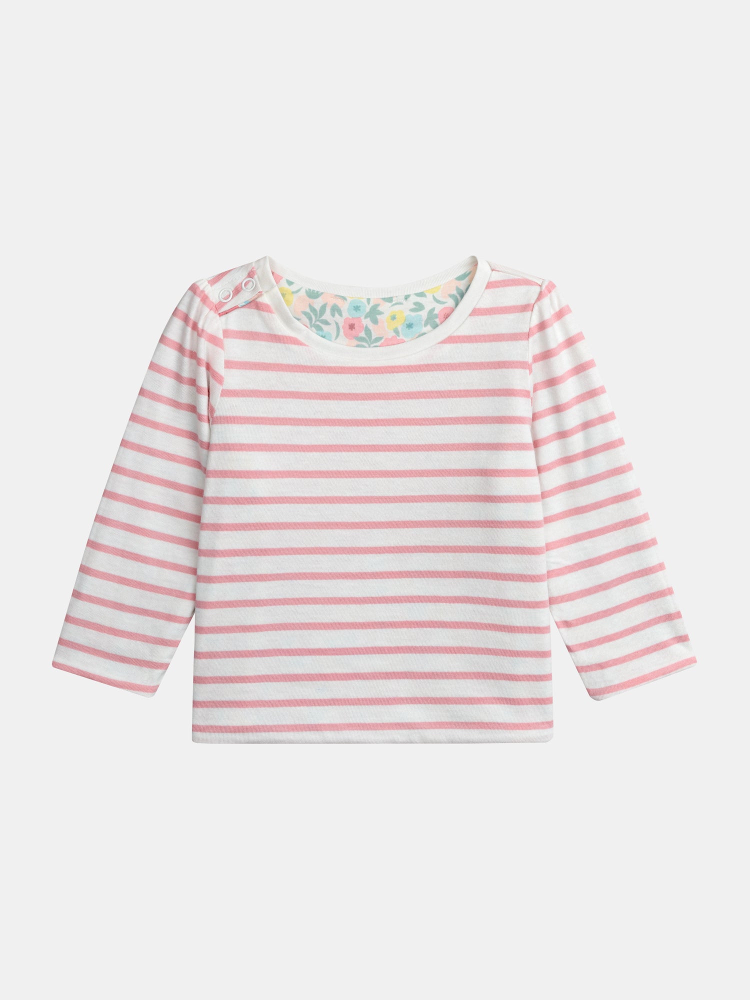 T-shirt reversibile con motivo fiori pastello per bambina
