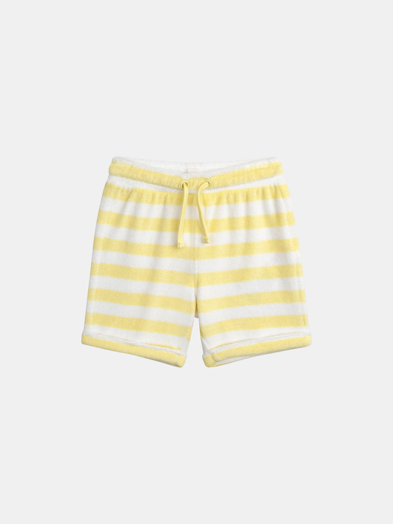 Completo a righe giallo per bambino