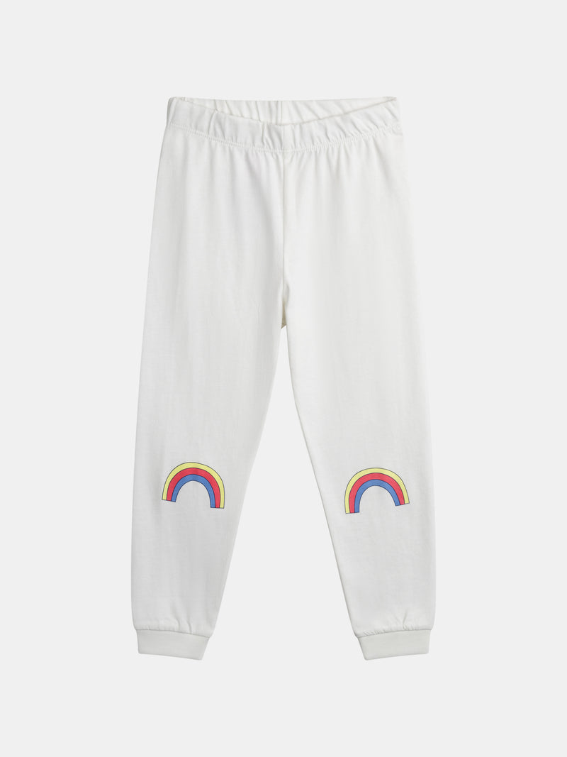 Pyjama long imprimé arc-en-ciel pour enfant fille