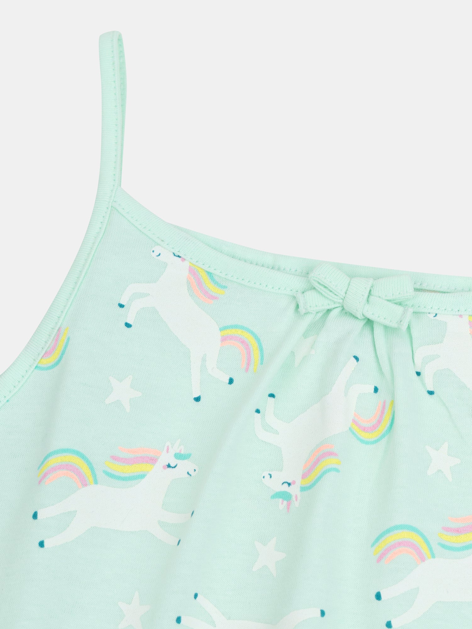 Camicia da notte fosforescente stampata con "Unicorni Magici" per bambina