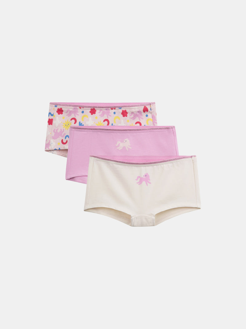 Set di 3 shorties "DREAM" per bambine