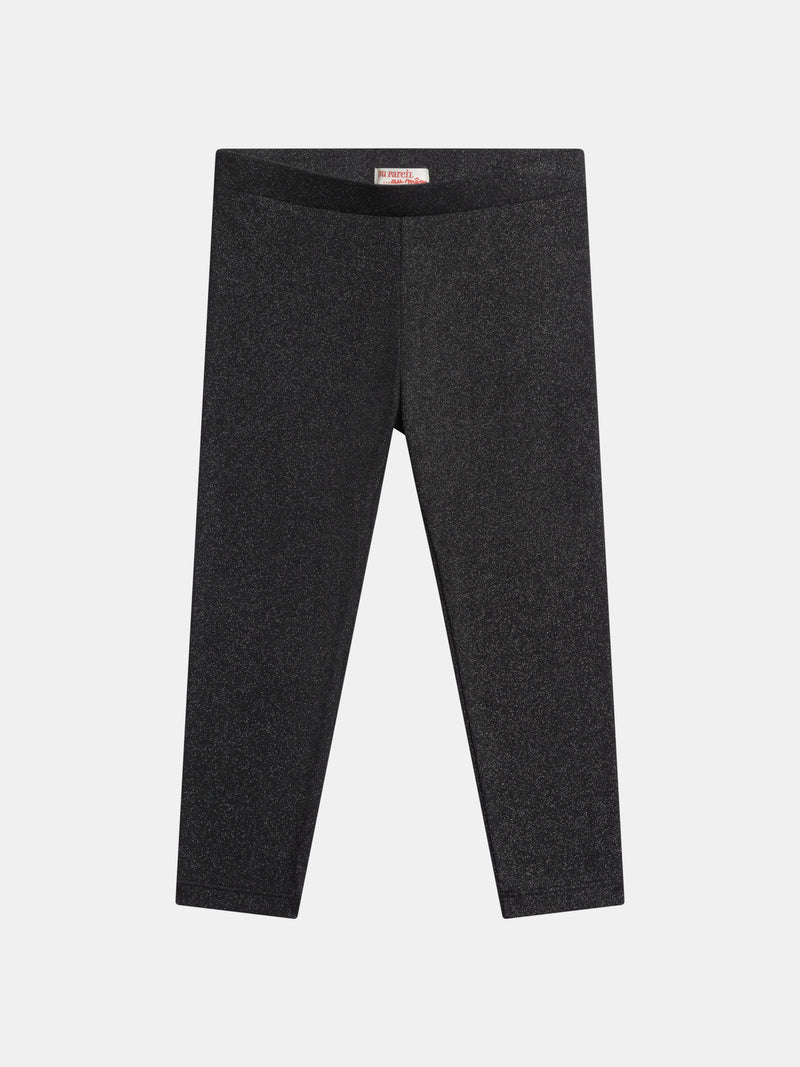 Leggings Grigio Scuro Lucido per Ragazze