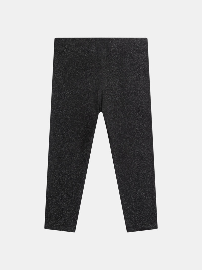Leggings Grigio Scuro Lucido per Ragazze