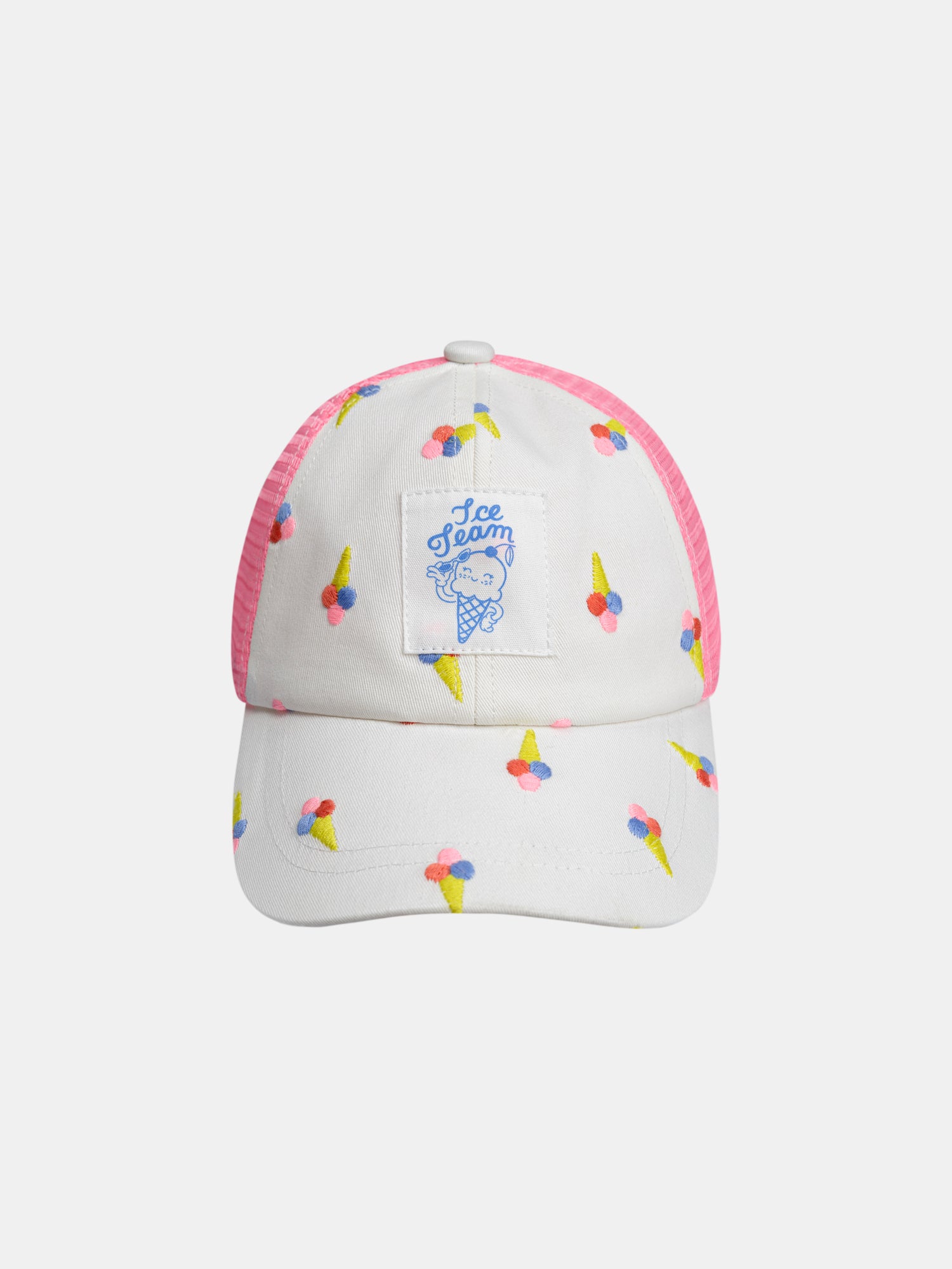Casquette beige à motif glaces pour fille