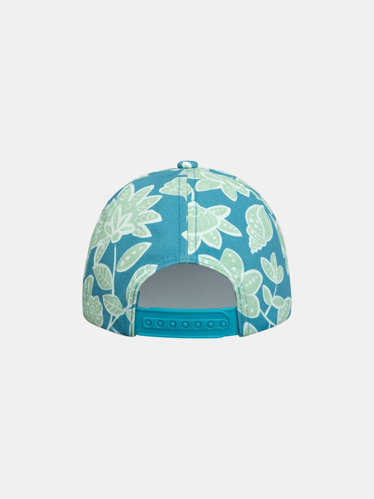 Casquette bleu imprimé fleurie pour fille