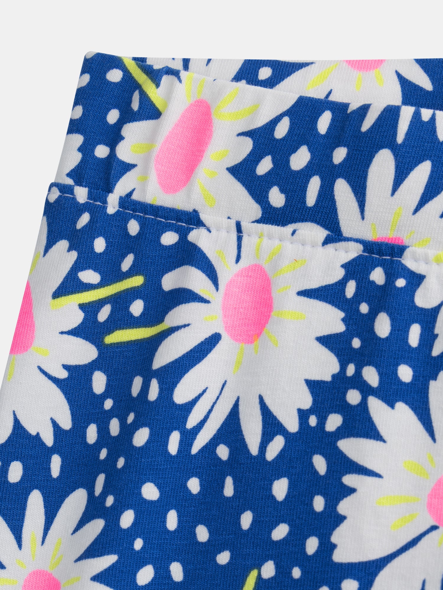 Pantaloni Corti Blu a Fiori per Ragazze