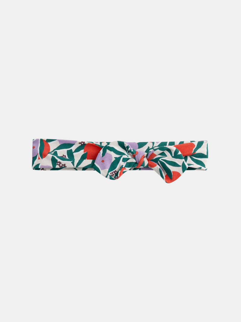 Bandeau motif fleuri pour bébé fille