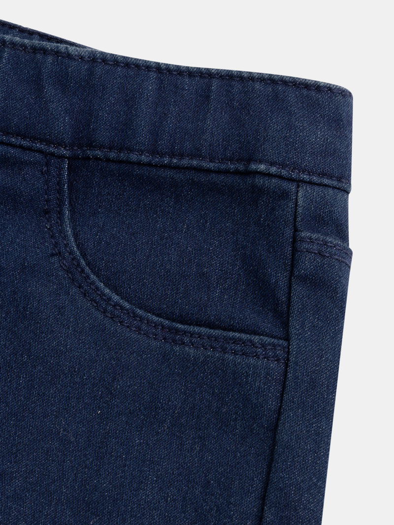 Pantaloni da jogging in denim blu scuro per ragazze