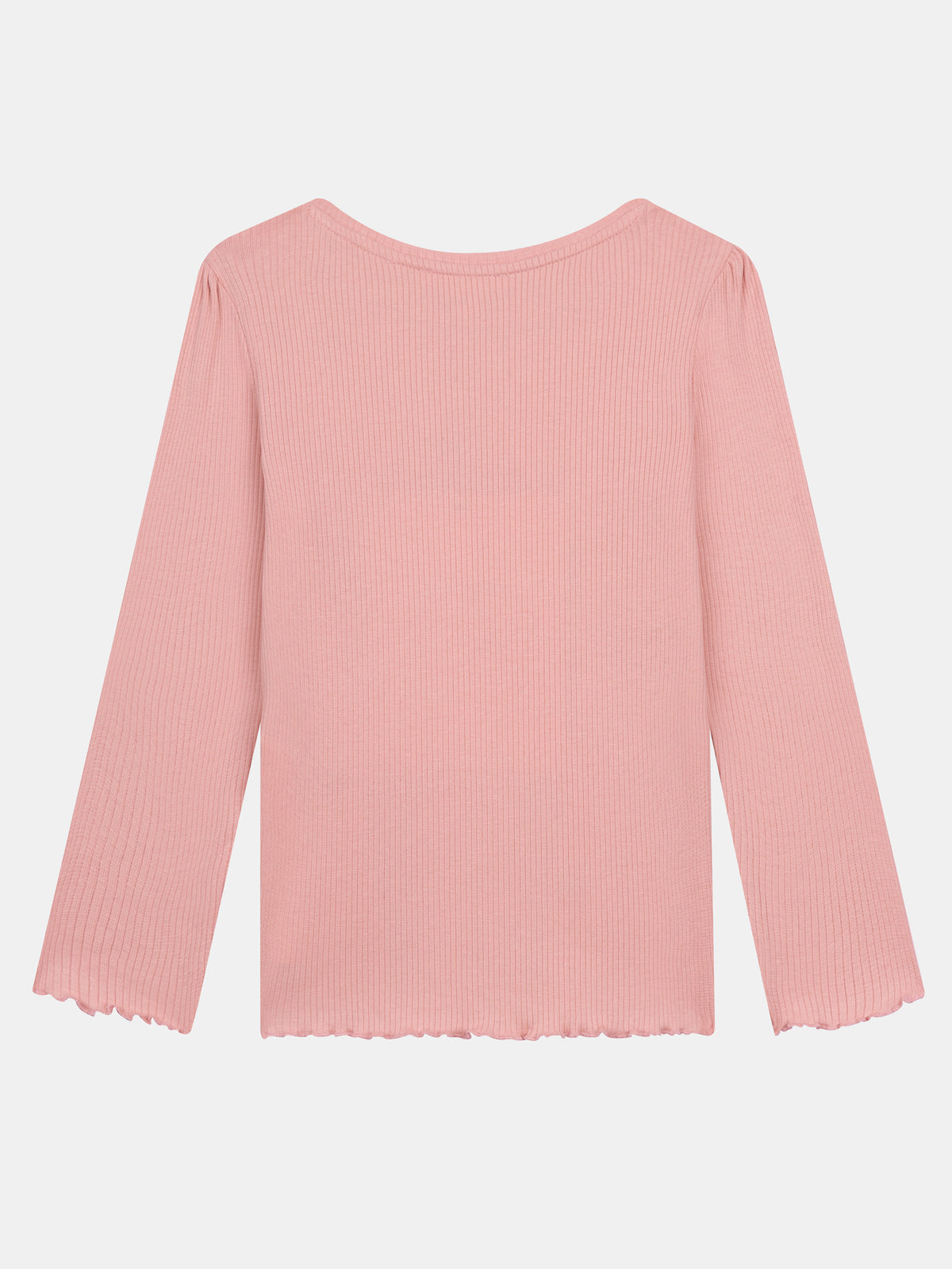 T-shirt rosa a maniche lunghe con ricami a forma di cuore per ragazze