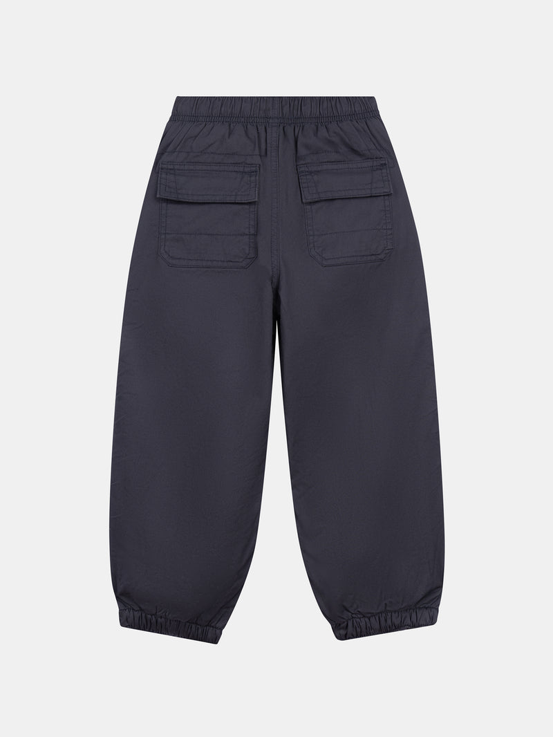 Pantaloni grigi foderati caldi per ragazzi