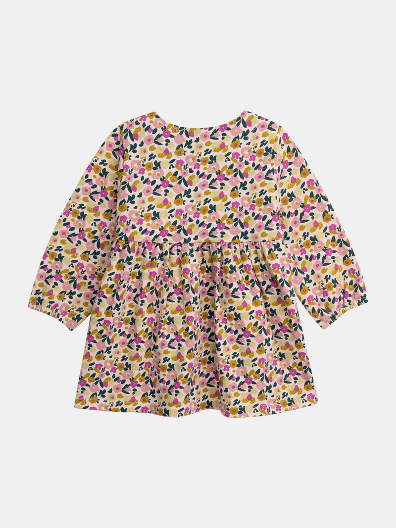 Completo abito stampato e leggings "Wild Campus" per bambina