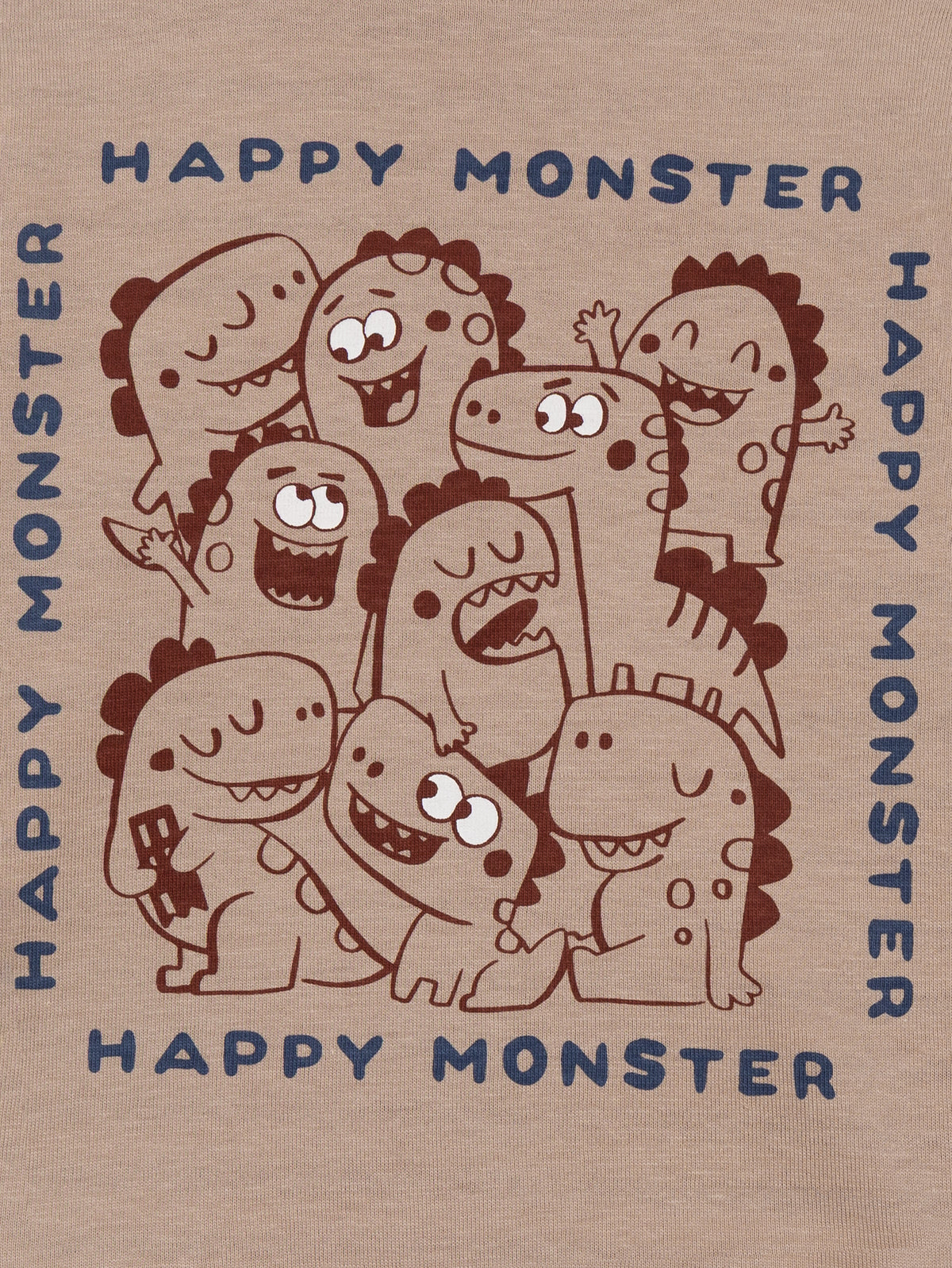 T-shirt a maniche lunghe reversibile "Happy Monster" per bambino