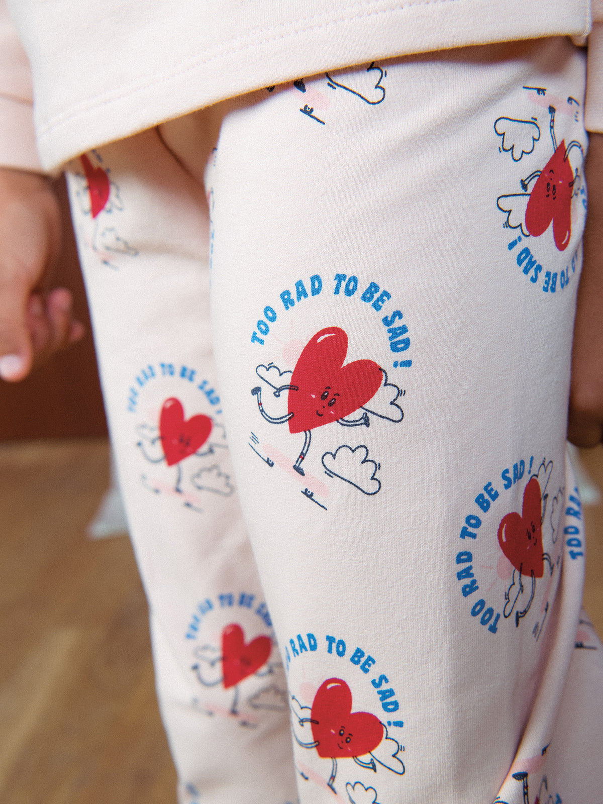Pigiama rosa in felpa "My Heart Beats for Riding" per bambina