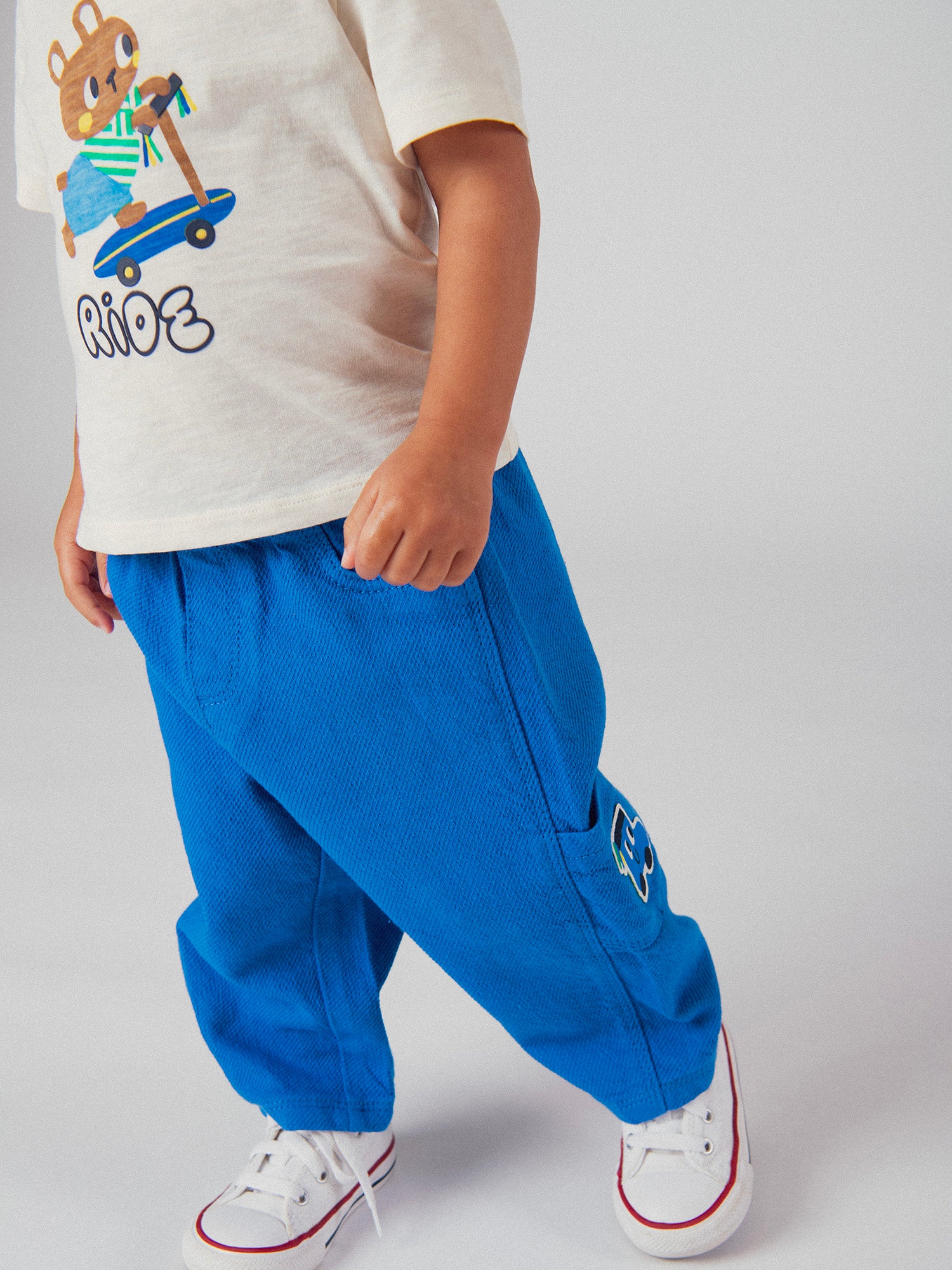 Pantaloni Cargo Blu Cobalto per Bambino