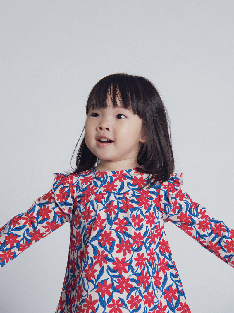 Set di tunica floreale e leggings per bambina