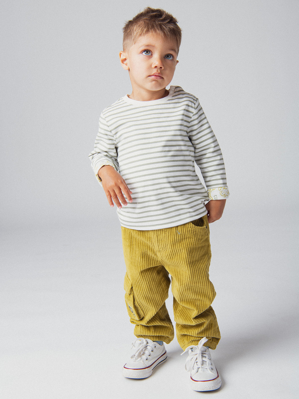Pantaloni cargo verdi "Wild Campus" per bambino