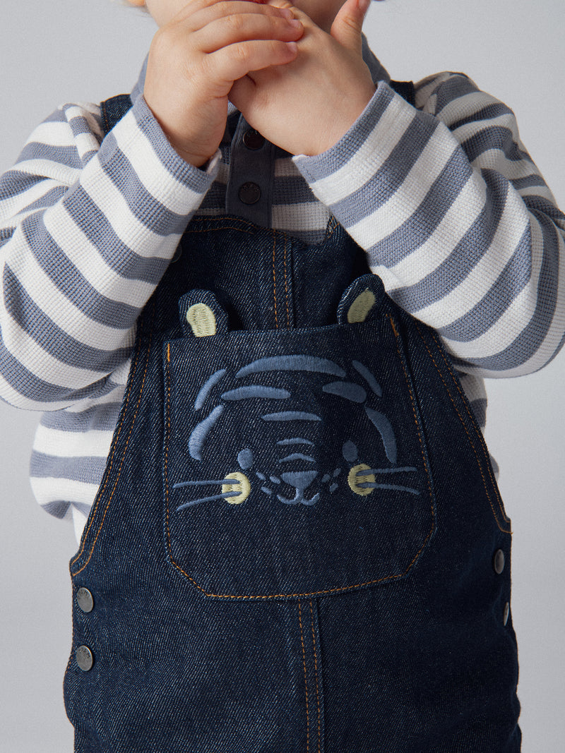 Salopette in denim "Wild Campus" per bambini