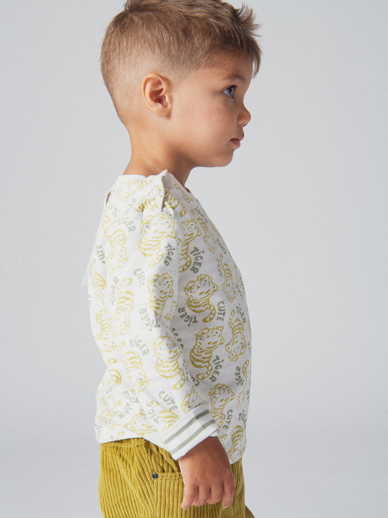 Tee-shirt reversibile "Cute Tiger" per bambino