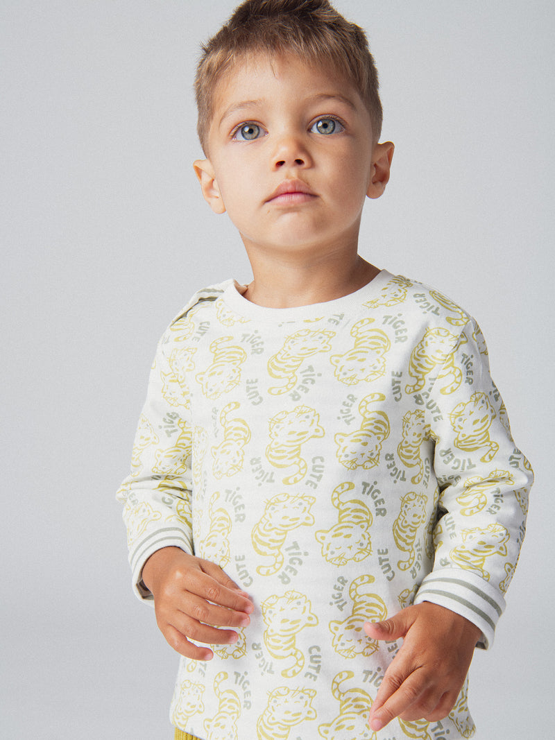 Tee-shirt reversibile "Cute Tiger" per bambino
