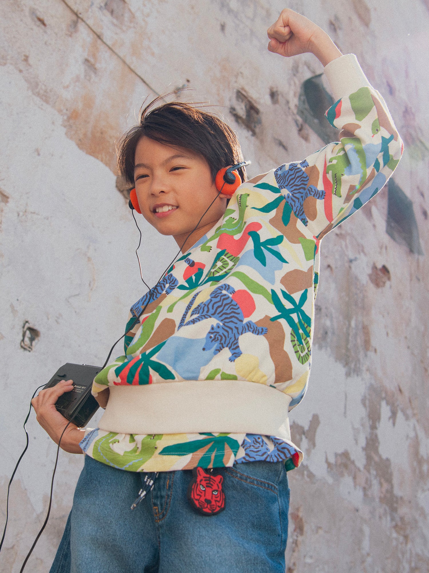 Felpa con stampa di animali per bambini