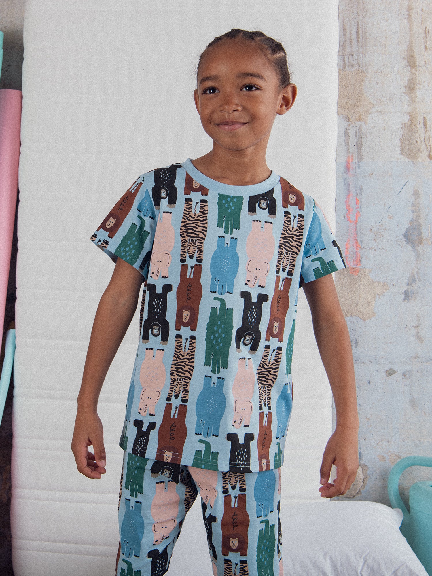 Pigiama corto stampato "Jungle Party" per bambino