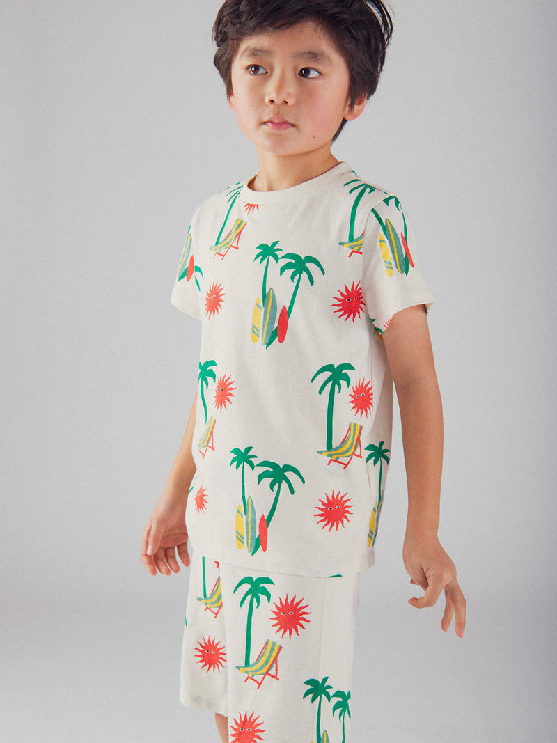 Pyjama court imprimé "Plage Tropicale" pour enfant garçon