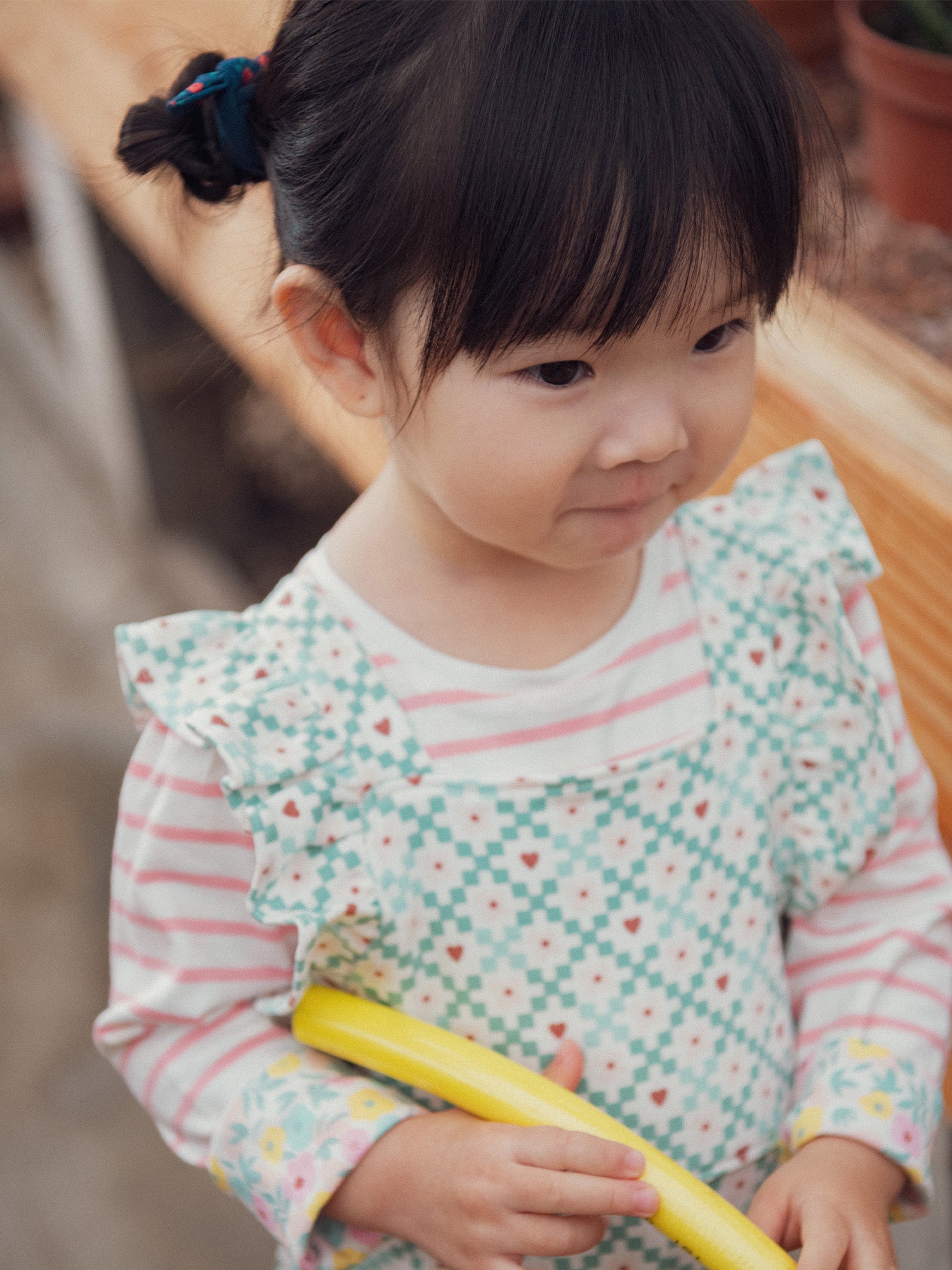 Combinaison imprimée pastel pour bébé fille