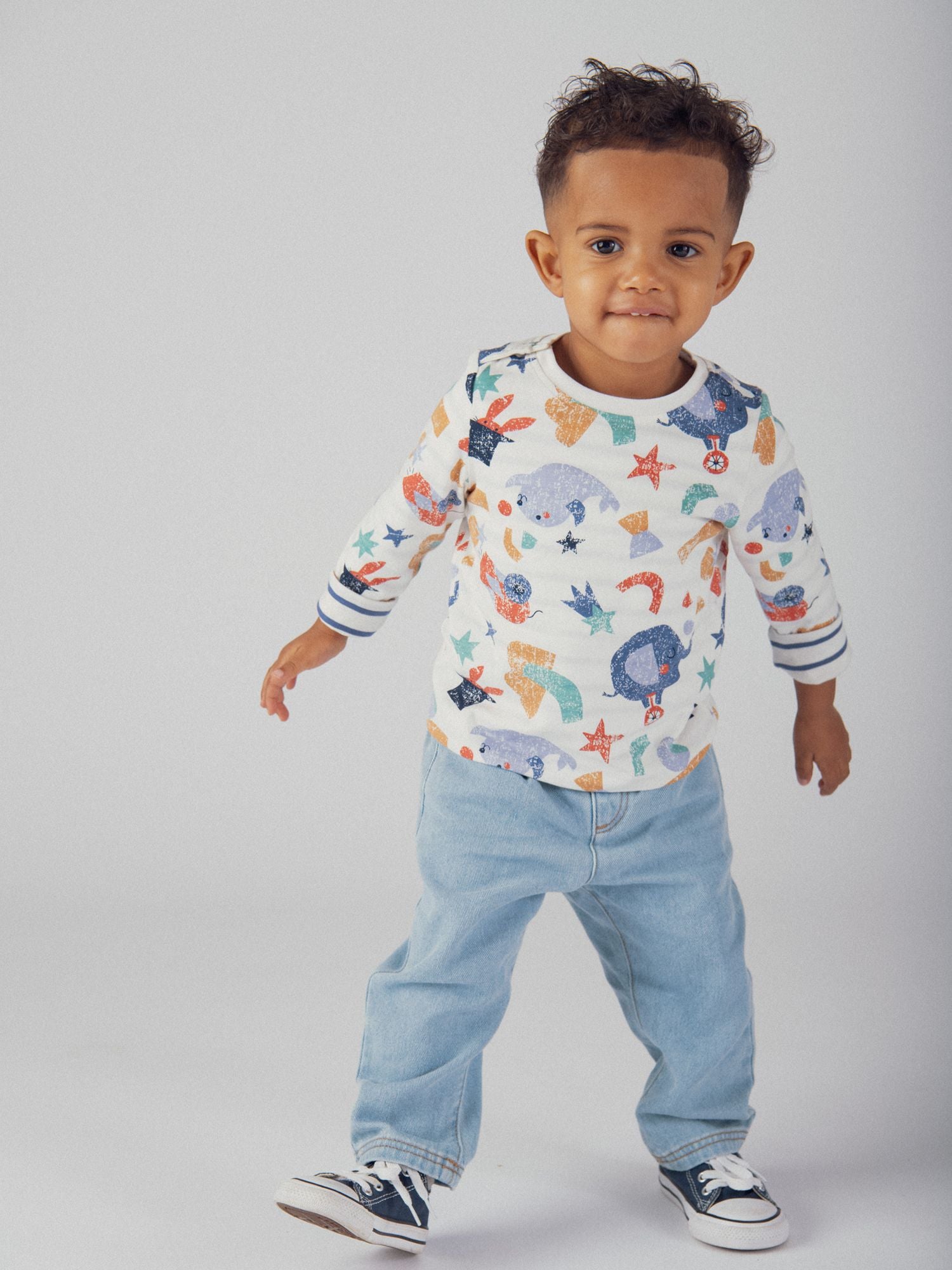 T-shirt réversible motif cirque pour bébé garçon