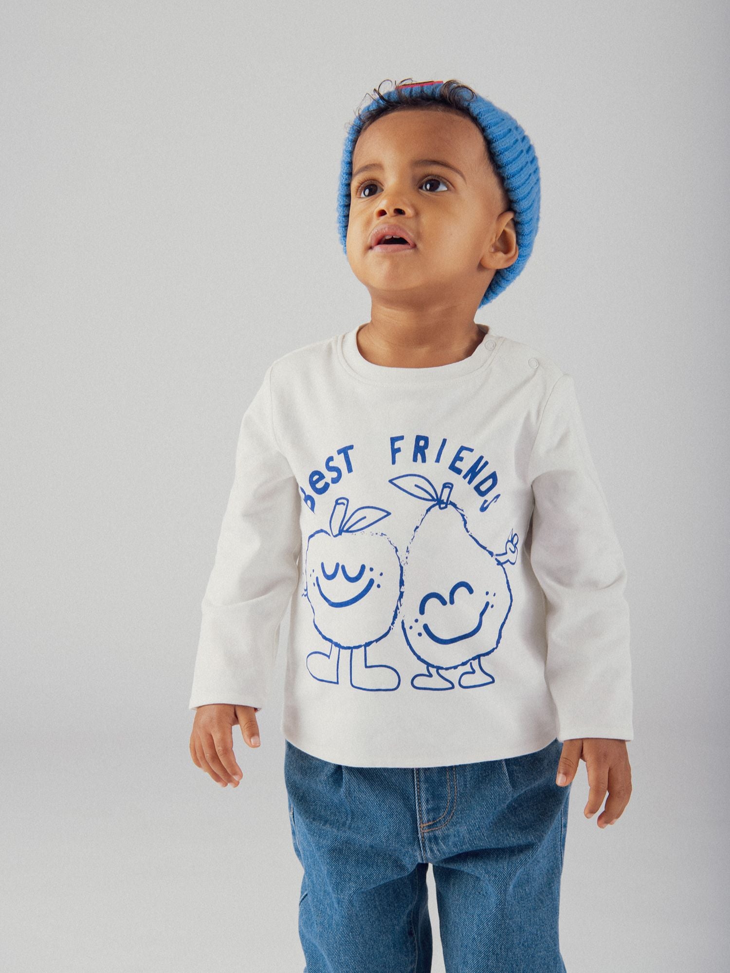 T-shirt reversibile con motivo di frutta per bambino