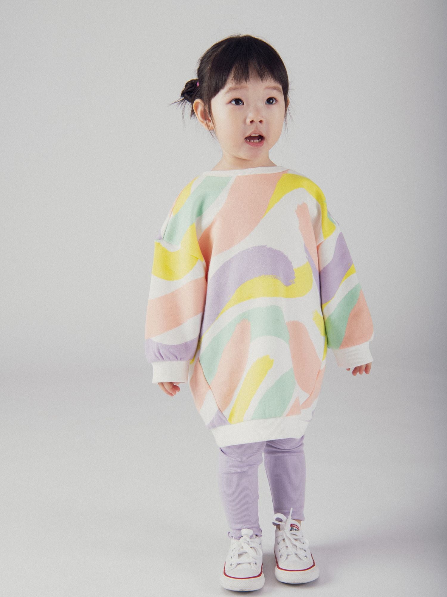 Completo stampato colorato per bebè ragazze