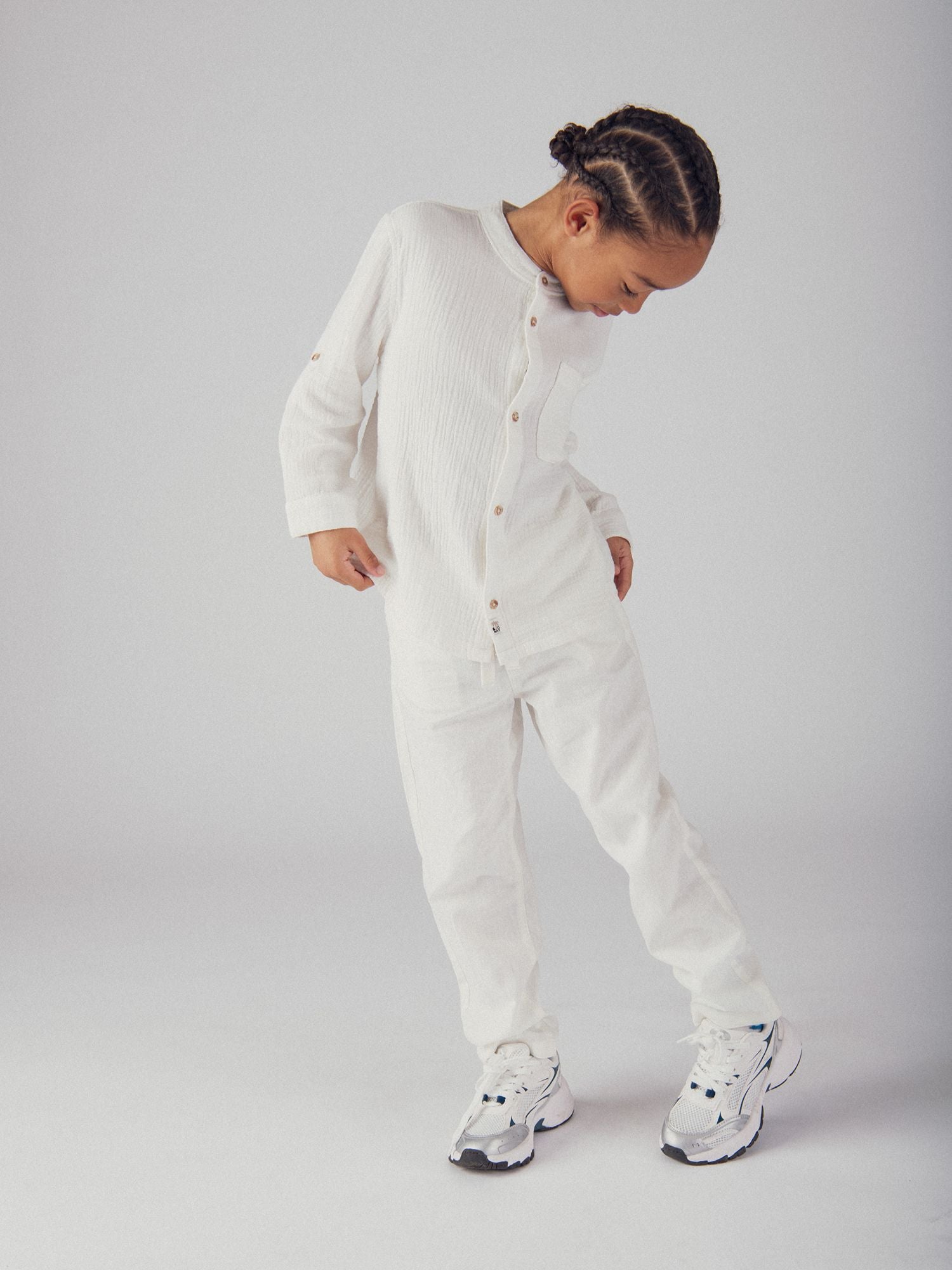 Chemise écru à poche pour garçon