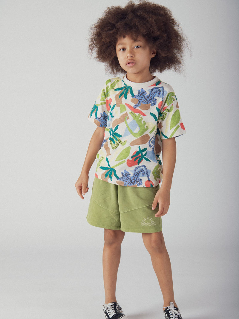 T-shirt con stampa di animali per ragazzi